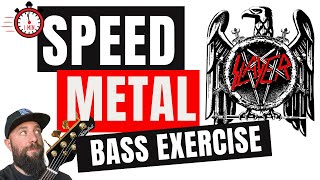 Slayer Speed Metal Exercise for Bass Guitar [upl. by Hugh]