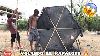 Volando El Papalote 🔥 Con Mucha Fuerza La Más Grande Chichigua 😱 Lajiando 🔥 Papalote O Cometa 🔥 [upl. by Seuguh]