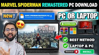 📥Download amp Install Marvel’s SpiderMan Remastered In PC amp Laptop Best Website  2024100  Work [upl. by Olrak37]