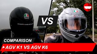 AGV K1 vs AGV K6 Review amp Roadtest  Champion Helmets [upl. by Trabue]