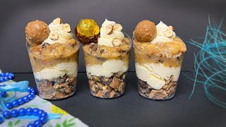 Ferrero Rocher Dessert Cups Ferrero Rocher cheesecake [upl. by Ihcego]