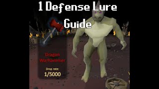 OSRS 1 Defense Ironman Shaman Safe Spot  Lure [upl. by Archle]