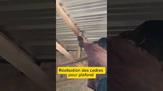 Réalisation des cadres pour plafond comment réaliser les cadres plafond [upl. by Kcirdec]