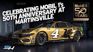 Unveiling Mobil 1s Beautiful Gold Scheme  StewartHaas Racing  NASCAR [upl. by Bree735]