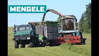 Old skool silage Mengele SF6000 Unimog amp Fendt [upl. by Pippas]