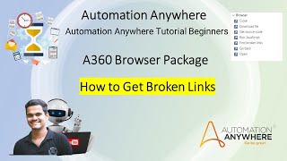 Automation Anywhere Tutorial  a360Tutorial For Beginners How to Get Broken Links in a360 [upl. by Arbrab]