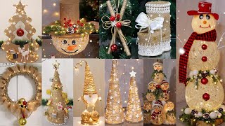 20 Best DIY Christmas Decoration ideas with Jute ropeburlap🎄🎄2023 [upl. by Nolan657]