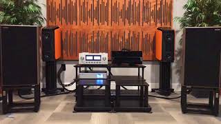 Harbeth 402 Anniversary Edition with Ton Trager Stands and Luxman 509ix Integrated [upl. by Adnohral]