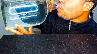 ASMR Drinking Gallon of Water Glass Bottle Sounds No Talking Mukbang Big Gulps Chugging Challenge [upl. by Loutitia]