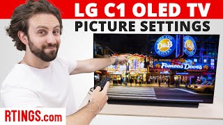 LG C1 OLED  TV Picture Settings [upl. by Esilenna]