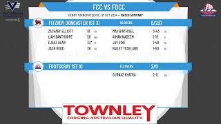 Footscray 1st XI v Fitzroy Doncaster 1st XI [upl. by Enovi]