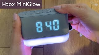 ibox MiniGlow Bedside Alarm Clock Unboxing Setup [upl. by Taro]