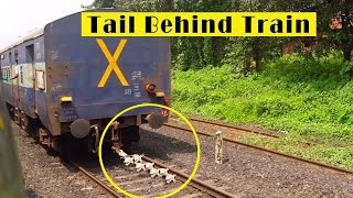 Tail Behind Train with acceleration  Indian Railways [upl. by Atinat]