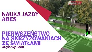 pierwszeństwo na skrzyżowaniach ze światłami [upl. by Dnarud620]