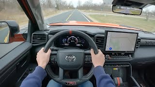 2022 Toyota Tundra TRD Pro  POV Test Drive Binaural Audio [upl. by Puri668]