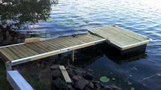 Building a Home Made Micro Floating Dock Jetty Pontoon [upl. by Panthia]