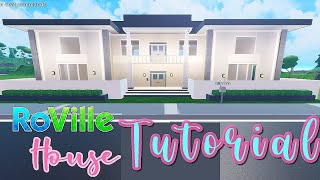 RoVille House Tutorial Small Palacelike House [upl. by Edvard]