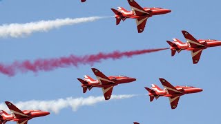 Red Arrows display Clacton air show [upl. by Nereen965]