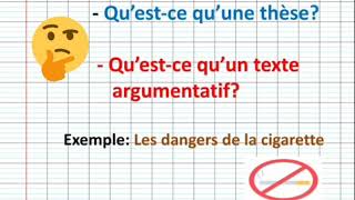 Le texte argumentatif une explication claire et facile de A à Z [upl. by Hill57]