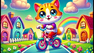 Wheels on my Bicycle 🚴 Fun Bicycle Song for Kids  Nursery Rhymes [upl. by Jasper]