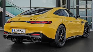 NEW MercedesAMG GT 43 Coupé 4CYLINDER  FIRST LOOK [upl. by Nani]