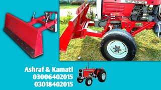 Massey Ferguson 375385 Front Blade Installation  Ashraf amp Kamati Gujranwala [upl. by Jotham]