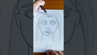 Drawing PORTRAIT for BEGINNERS portrait beginners steps sketch pencil easy [upl. by Sinai344]