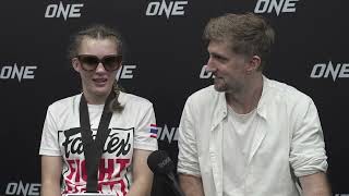 ONE Fight Night 22 Postfight interview with Smilla Sundell [upl. by Melanie767]