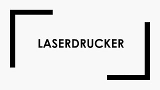 Laserdrucker einfach und kurz erklärt [upl. by Dwinnell]