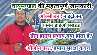 हमारे वायुमंडल की महत्वपूर्ण जानकारी  Oxygen  Oxygen  Carbon dioxide  Ozone Layer [upl. by Lau59]