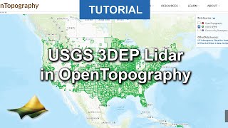 Tutorial USGS 3DEP Lidar in OpenTopography [upl. by Peers]