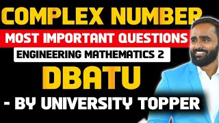 COMPLEX NUMBERMOST IMPORTANT QUESTIONSENGINEERING MATHEMATICS 2 DBATU PRADEEP GIRI SIR [upl. by Joette]