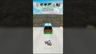 Help Herobrine Get Crush Attention In A Car Jump Challenge 🚗 🌋 shorts beamngdrive [upl. by Anaihsat]