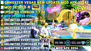 NEW UPDATE Gangstar Vegas Mod Apk v770d Latest Version 2024  Unlimited Money amp Unlock Vip 10 [upl. by Tse2]