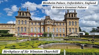 Blenheim Palace Tour  Britains Greatest Palace  Birthplace Of Sir Winston Churchill  Oxfordshire [upl. by Ruhtra]