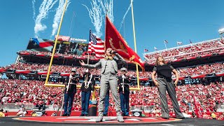 Worlds Youngest Mariachi Mateo Lopez Sings National Anthem at Levis® Stadium  49ers [upl. by Atat]