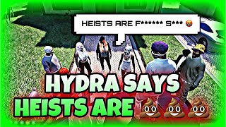 Hydra Says Heists Are…  NoPixel GTA RP  NoPixel Clips [upl. by Rebmik168]