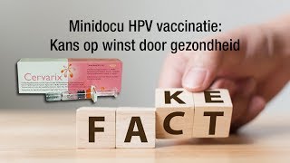 Minidocu HPV vaccinaties kans op winst door gezondheid [upl. by Asseral]