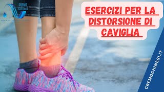 DISTORSIONE DI CAVIGLIA esercizi per il recupero [upl. by Etterual361]