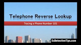 Telephone Reverse Lookup  Tracing a Phone Number 101 [upl. by Inej]