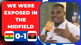 GHANA 01 ANGOLA GHANAIAN FAN REACTS AND REVIEWS BLACK STARS DEFEAT IN KUMASI [upl. by Irtemed983]