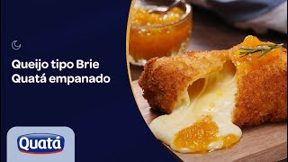 Queijo tipo Brie Quatá empanado [upl. by Anaujd]