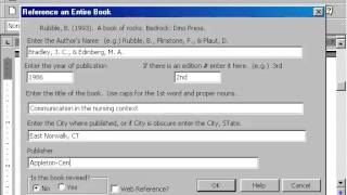 APA Style references and citations Word 2003 or older [upl. by Ahsirat]