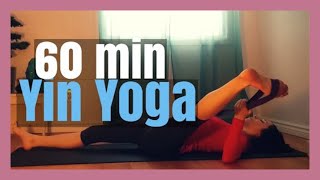 1 Hour Yin Yoga  Beginners Full Body Yoga Stretch [upl. by Ecyned]