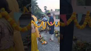 Sandhya Arghya  Chhath puja  Mini vlog  A day in my Life adayinmylife chhathpuja chhathgeet [upl. by Akibma616]