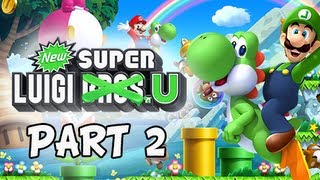 New Super Luigi U Gameplay Walkthrough  Part 2 Lemmys Lights Out Castle Lets Play Wii U [upl. by Anina9]