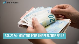 RSA 2024  Montant pour une personne seule [upl. by Vere]