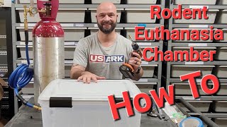 How To Build A Rat Euthanasia Chamber with CO2 Small Rodent Euthanasia [upl. by Ardnoet310]