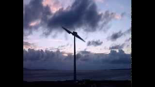 Windflow Westray Wind Turbine Commissioning Test [upl. by Townshend525]