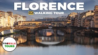 Florence Italy Walking Tour  4K60fps  with Captions [upl. by Adniles707]